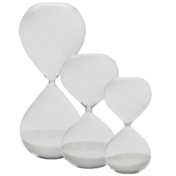 nicola spring 3pc Glass Sand Timer Set - 3 Sizes