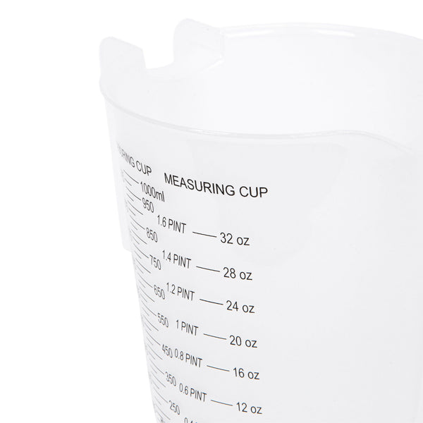 Nicola Spring 3pc White Plastic Measuring Jug Set
