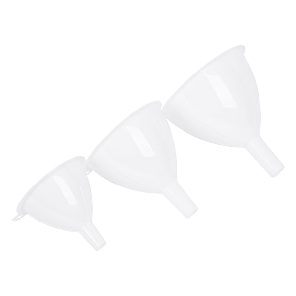 nicola spring 3pc White Polypropylene Funnel Set
