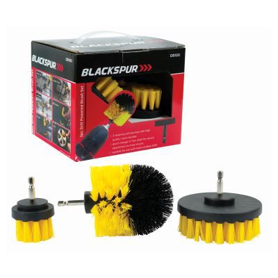 nicola spring 3pc Yellow Nylon Drill Brush Set