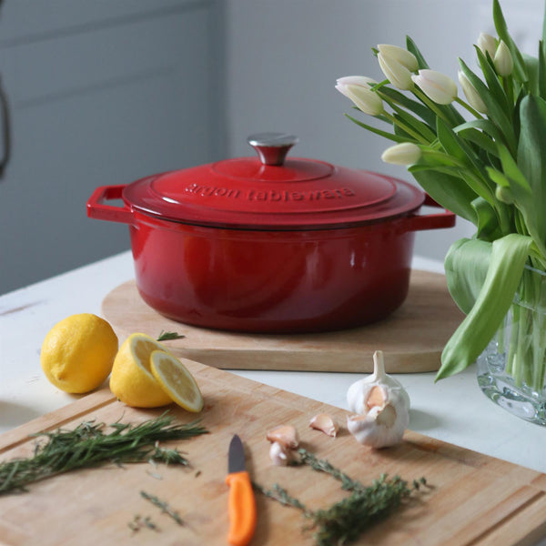 Nicola Spring 4.68L Oval Cast Iron Casserole Dish