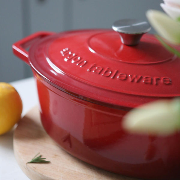 Nicola Spring 4.68L Oval Cast Iron Casserole Dish