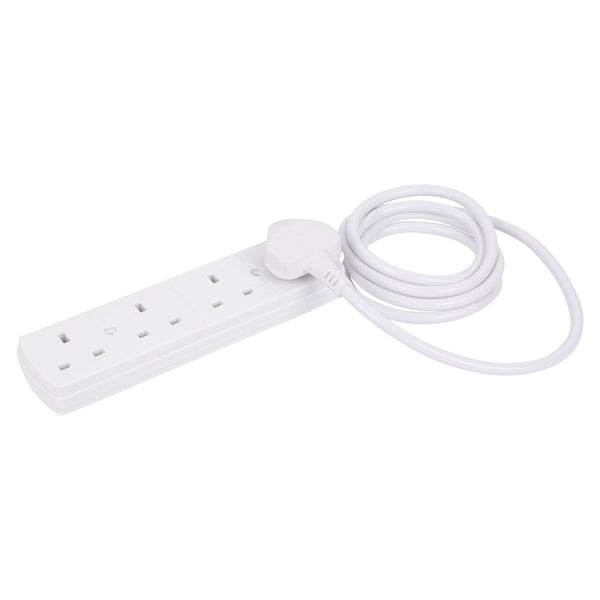 nicola spring 4-Way Extension Lead with 2m Cable