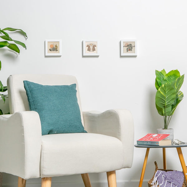 Nicola Spring 4" X 4" White 3D Box Photo Frame