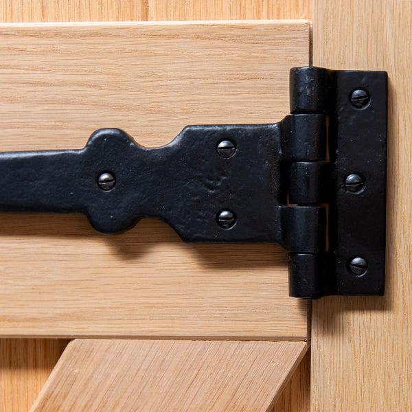Nicola Spring 405mm Black Fleur De Lis T-Hinge