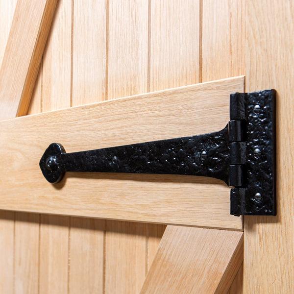 Nicola Spring 405mm Black Traditional T-Hinge