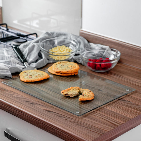 Nicola Spring 40cm X 30cm Glass Chopping Board