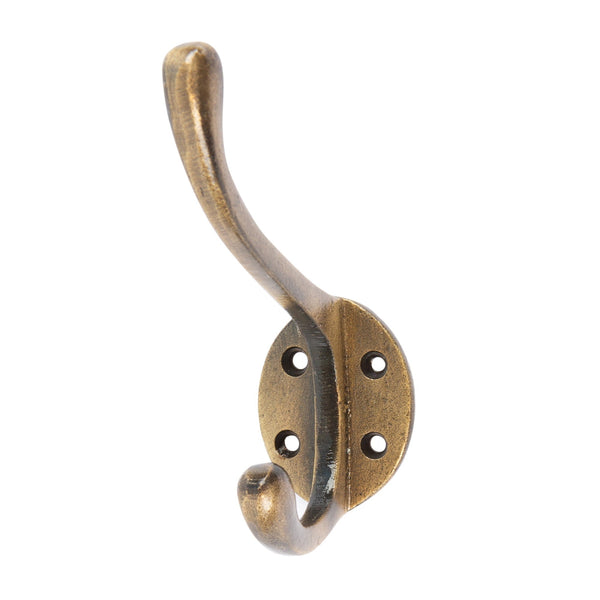 nicola spring 40mm x 105mm Brass Hat & Coat Hook
