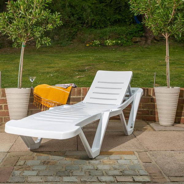 Nicola Spring 5-Position Master Sun Lounger