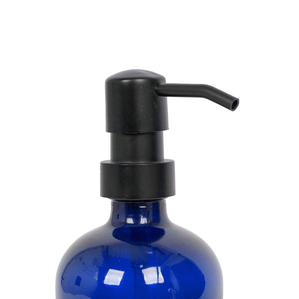 Nicola Spring 500ml Blue Glass Soap Dispenser