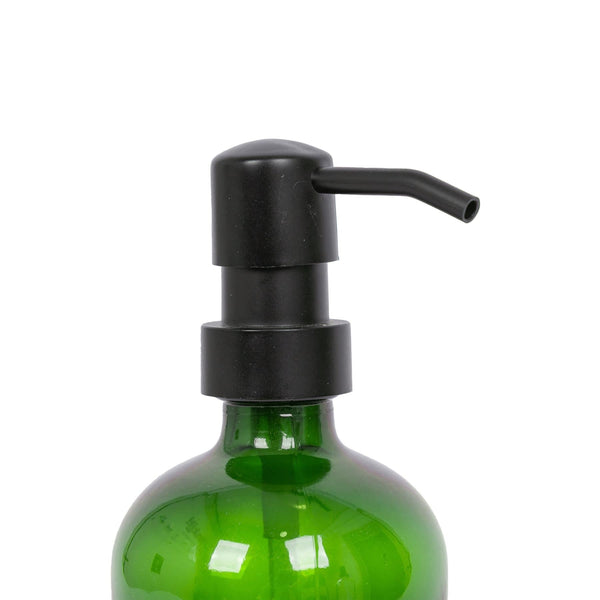 Nicola Spring 500ml Green Glass Soap Dispenser