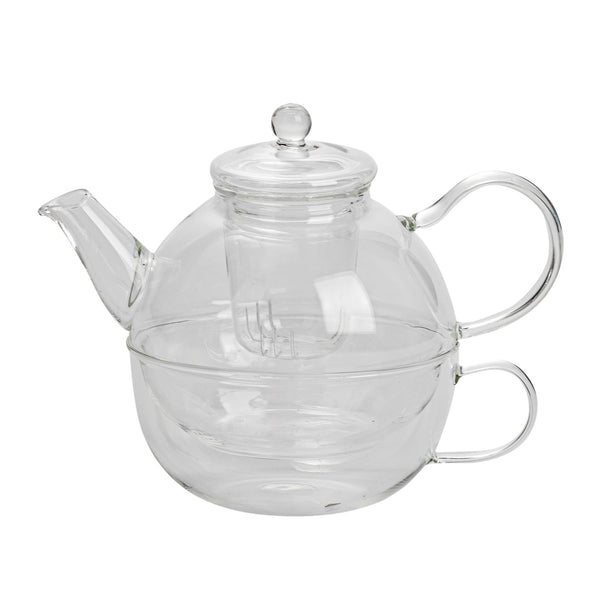 nicola spring 550ml Glass Tea For One Set
