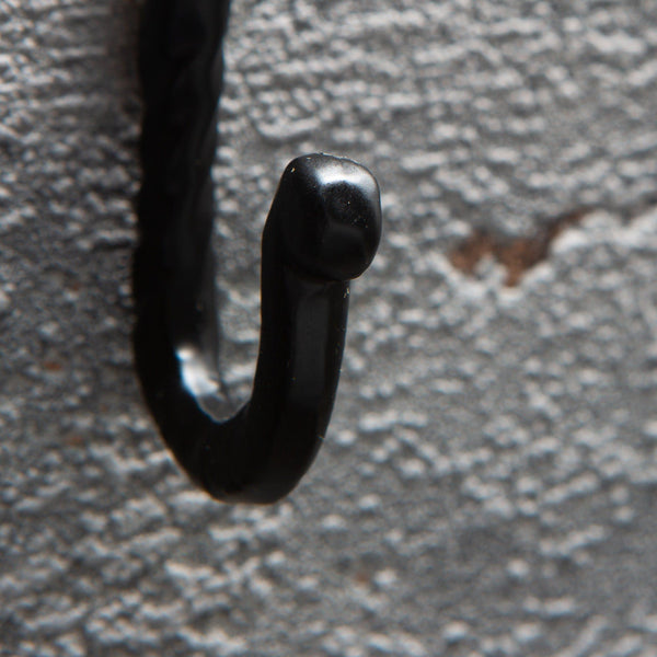 Nicola Spring 5mm X 40mm Black Twisted Nail Hook