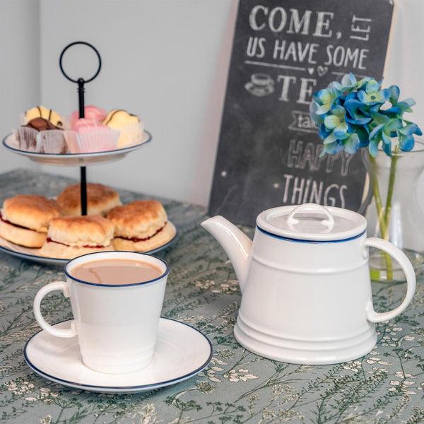 Nicola Spring 5pc Rustic White Tea For Two Set