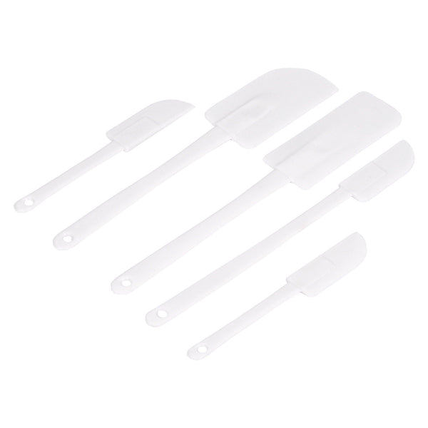 nicola spring 5pc White Silicone Spatula Set