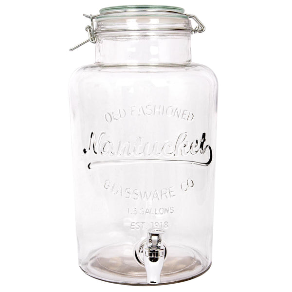 nicola spring 6.5L Glass Drinks Dispenser with Tap