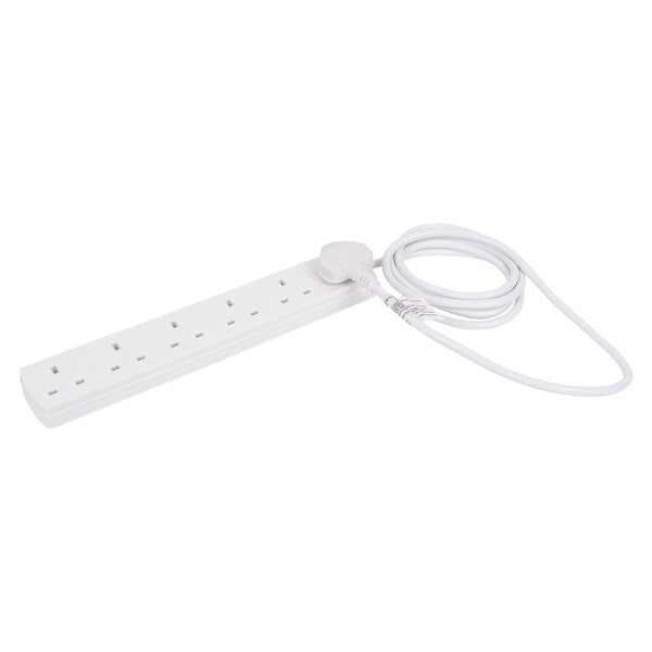 nicola spring 6-Way Extension Lead with 2m Cable