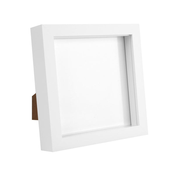 nicola spring 6" x 6" White 3D Box Photo Frame