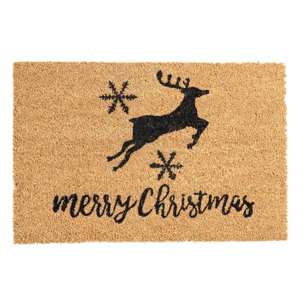 nicola spring 60cm x 40cm Reindeer Coir Door Mat