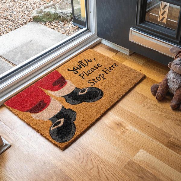 Nicola Spring 60cm X 40cm Santa Coir Door Mat