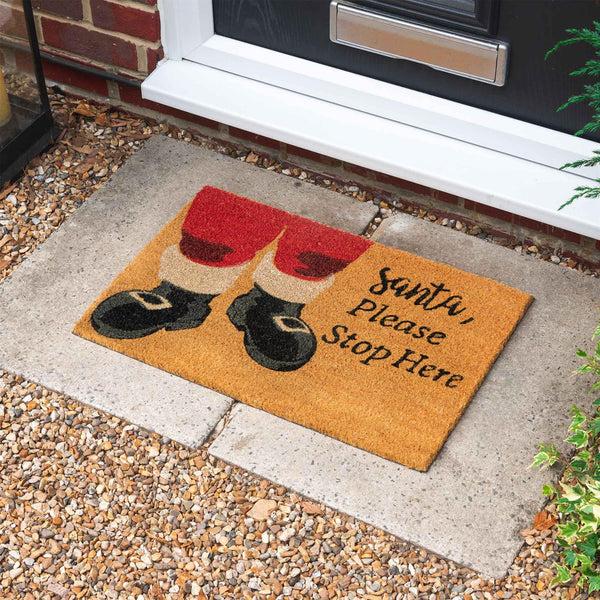 Nicola Spring 60cm X 40cm Santa Coir Door Mat