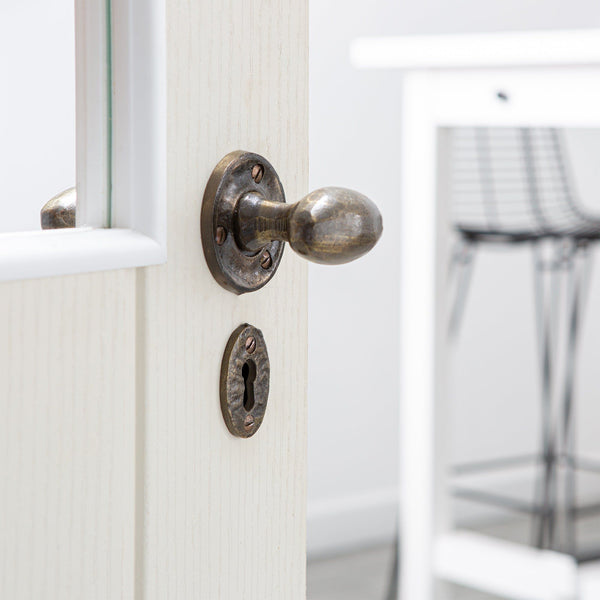 Nicola Spring 60mm Oval Rim & Mortice Door Knob