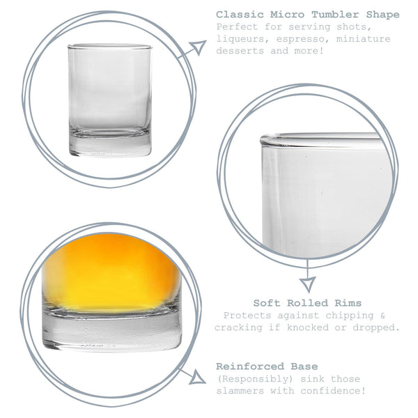 Nicola Spring 65ml Shot Glasses - Pack Of Six