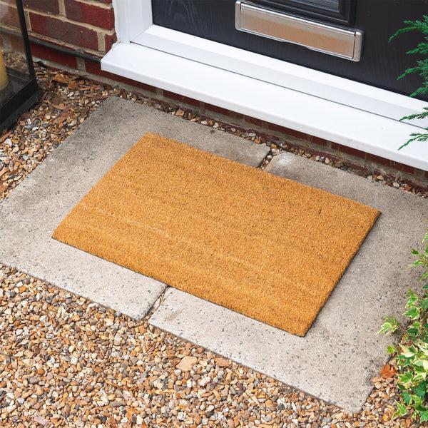 Nicola Spring 70cm X 40cm Plain Coir Door Mat