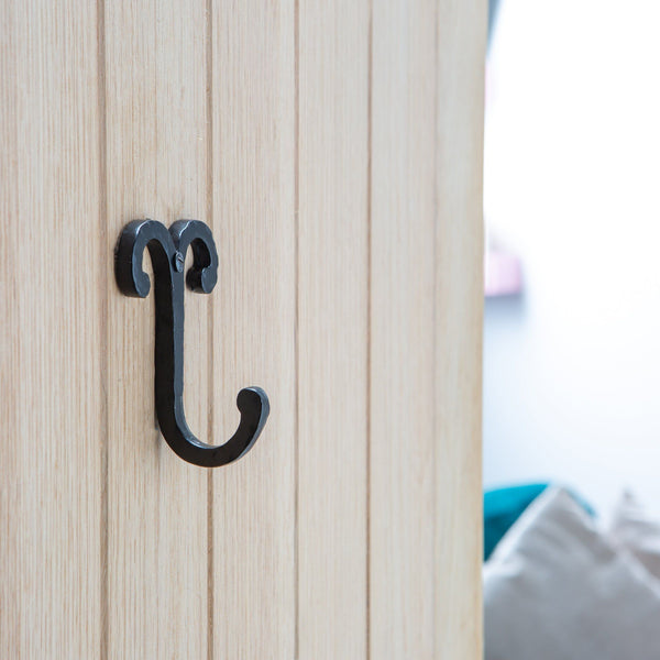 Nicola Spring 70mm X 90mm Black Wire Coat Hook