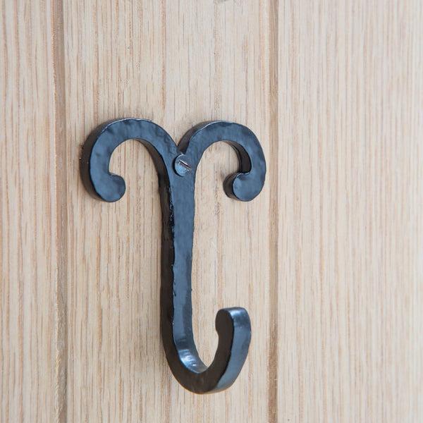 Nicola Spring 70mm X 90mm Black Wire Coat Hook