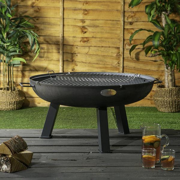 Nicola Spring 72.5cm Round Fire Pit Grill