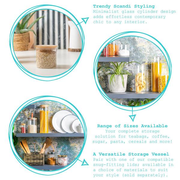 Nicola Spring 750ml Scandi Storage Jar