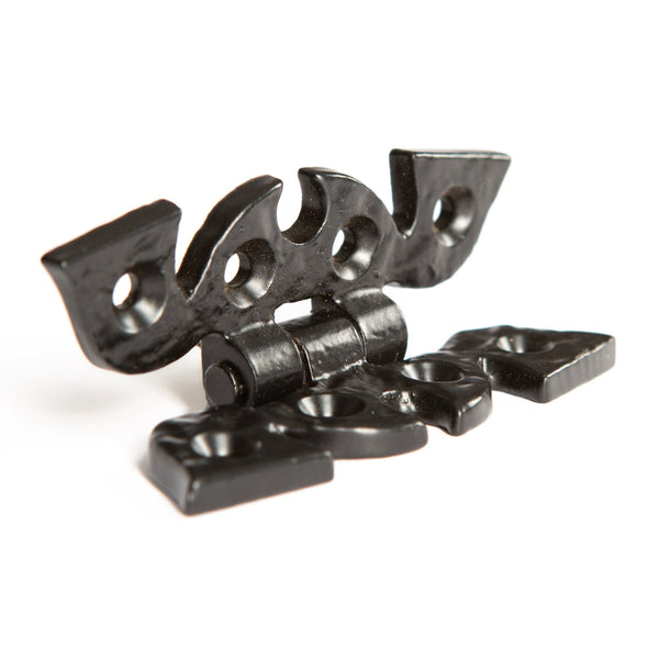 Nicola Spring 75mm Black Ornate Cabinet Hinge
