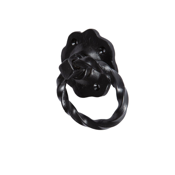 nicola spring 75mm Black Twisted Rose Gate Handle
