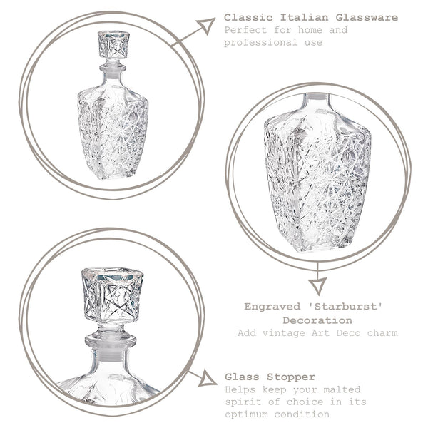 Nicola Spring 780ml Dedalo Whisky Decanter