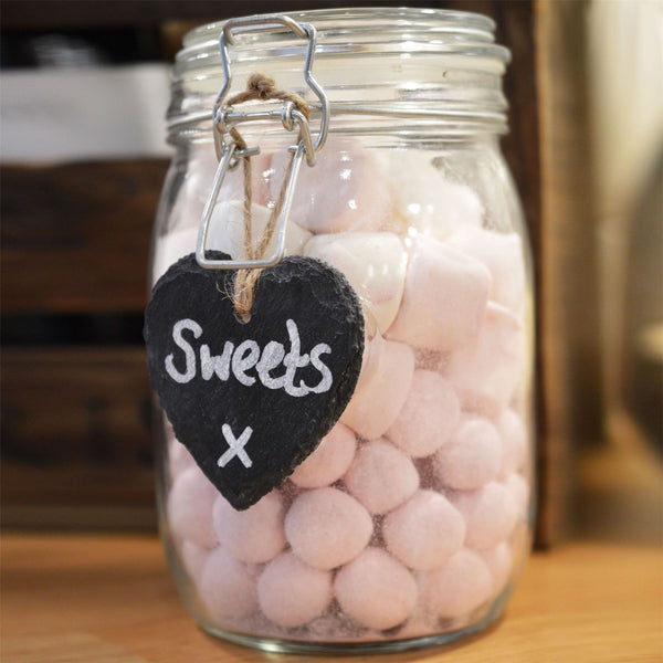 Nicola Spring 7cm Slate Heart Hanging Tag