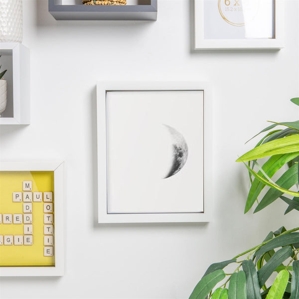 Nicola Spring 8" X 10" 3D Box Photo Frame - White