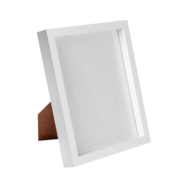 nicola spring 8" x 10" 3D Box Photo Frame - White
