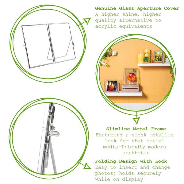 Nicola Spring 8" X 10" Standing Metal Photo Frame