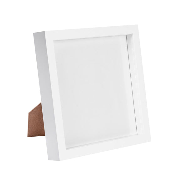 nicola spring 8" x 8" White 3D Box Photo Frame
