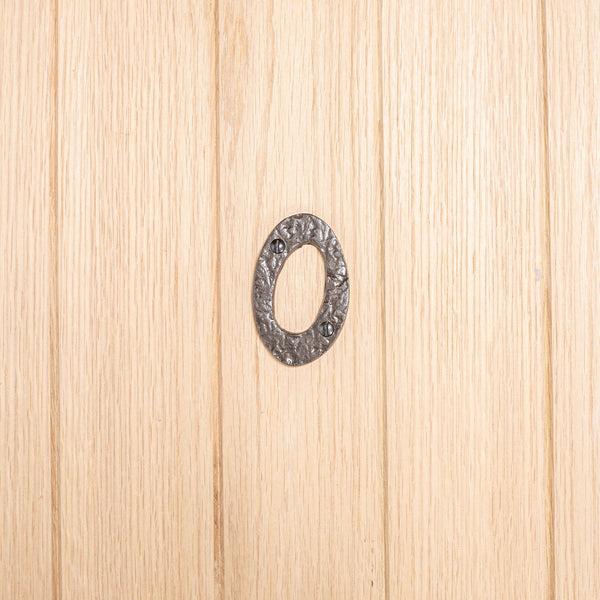 Nicola Spring 80mm Grey Rustic Iron House Number 0