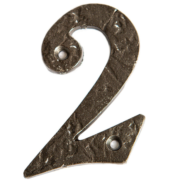 nicola spring 80mm Grey Rustic Iron House Number 2