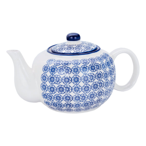 nicola spring 820ml Hand Printed Stoneware Teapot