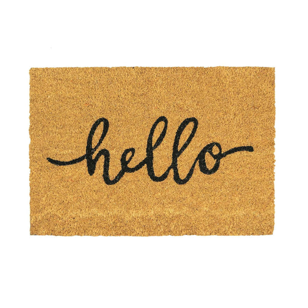 nicola spring 90cm x 60cm Hello Coir Door Mat