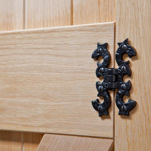 Nicola Spring 95mm Black Ornate Cabinet Hinge