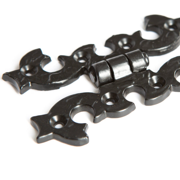 Nicola Spring 95mm Black Ornate Cabinet Hinge