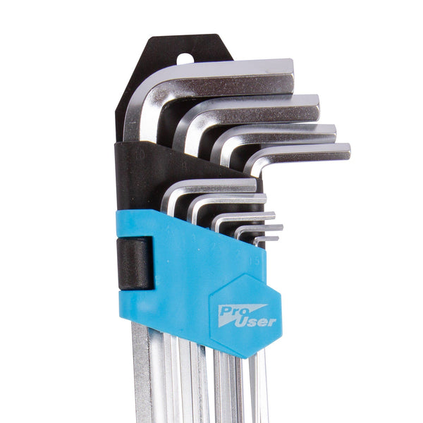 Nicola Spring 9pc Chrome Vanadium Long Hex Key Set