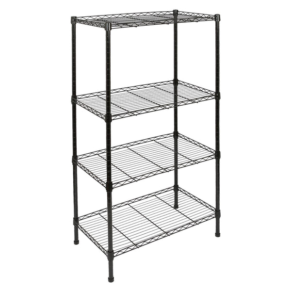 nicola spring Adjustable Wire Shelving Unit - Black
