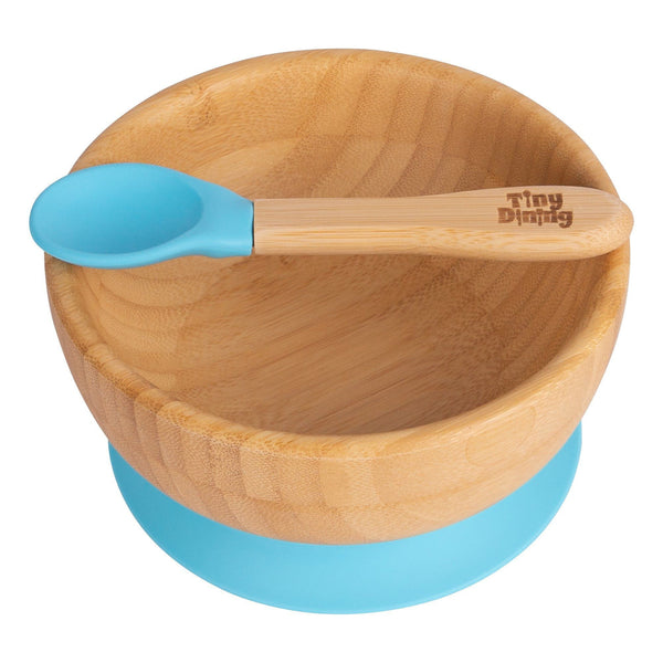 Nicola Spring Bamboo Suction Bowl & Spoon Set
