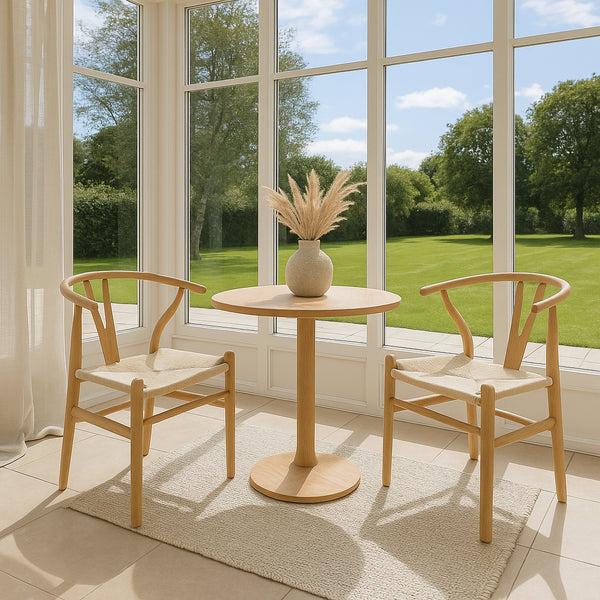 Nicola Spring Beech Wooden Wishbone Dining Chair
